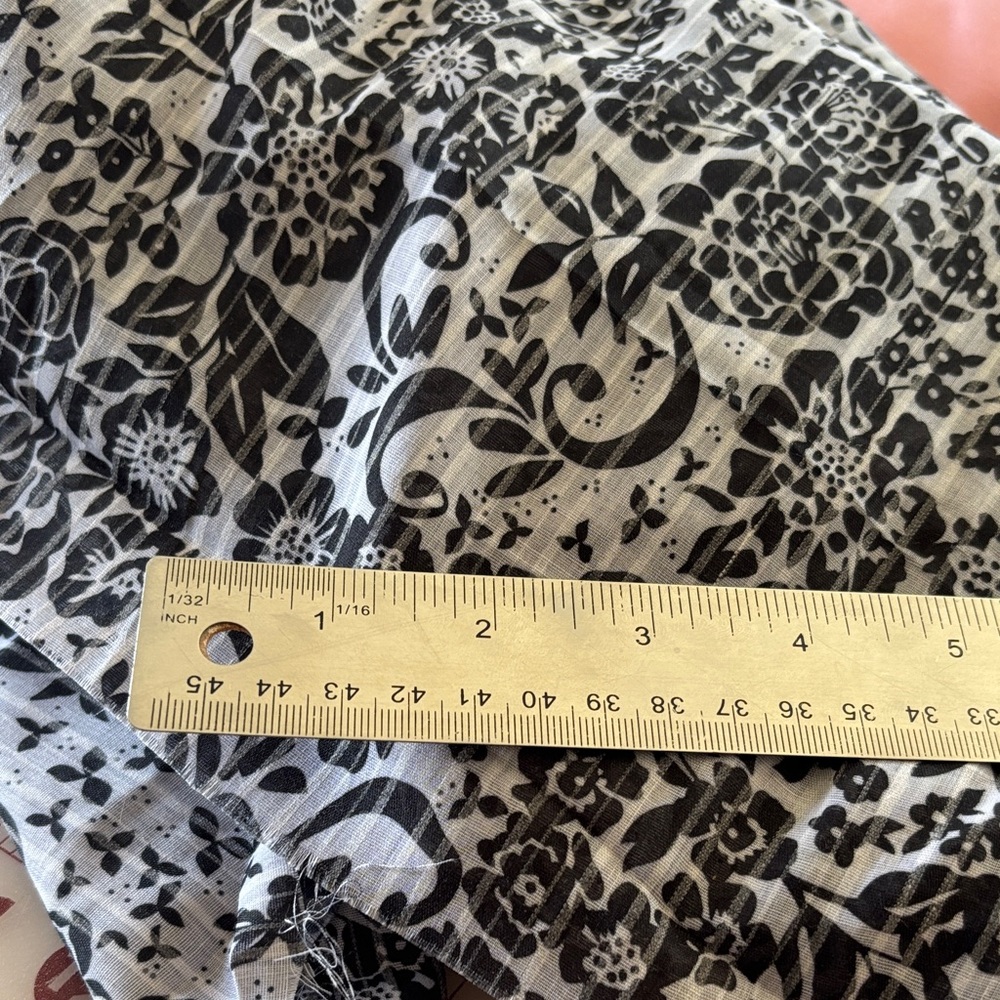 Floral Cotton Voile Fabric 3 Yards